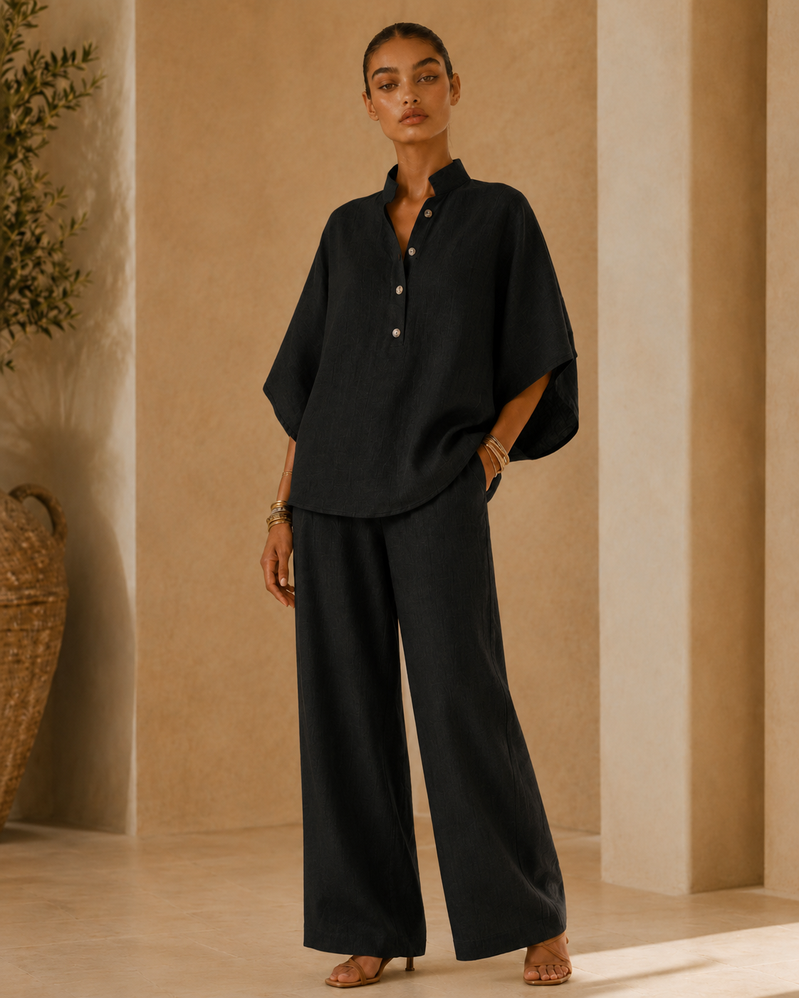 Valentina™ | Completo fluido in cotone e lino