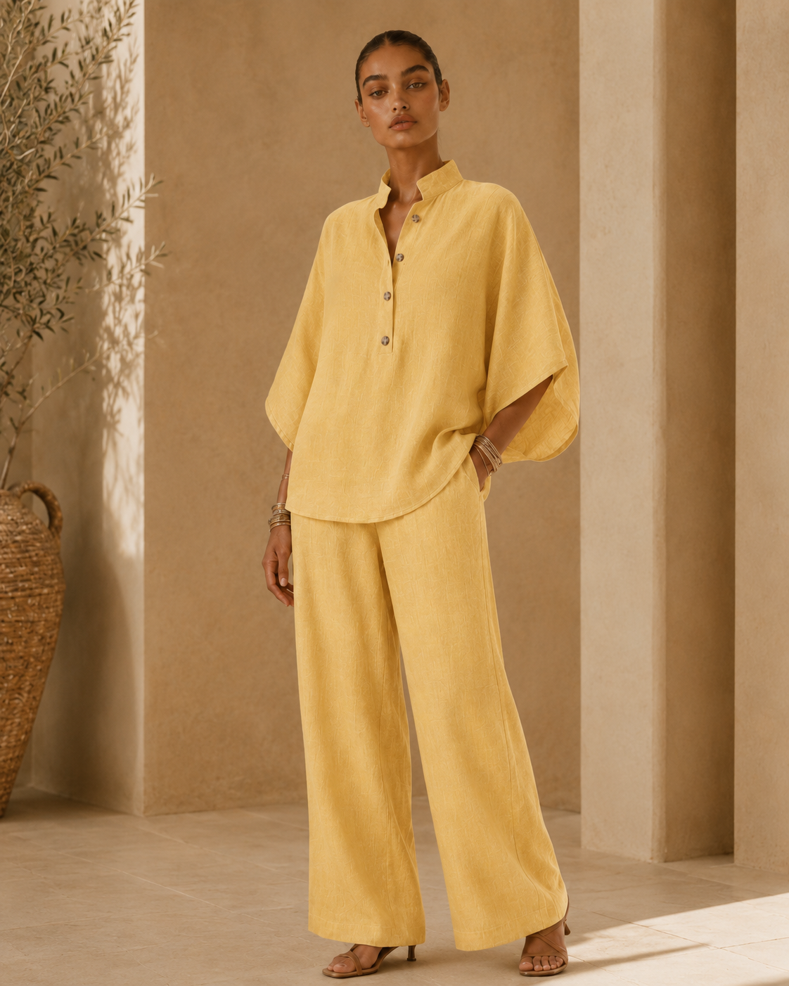 Valentina™ | Completo fluido in cotone e lino