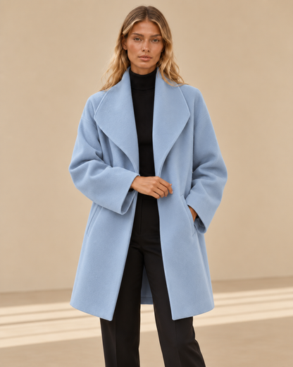 Paola™ | Cappotto in lana dalla linea morbida