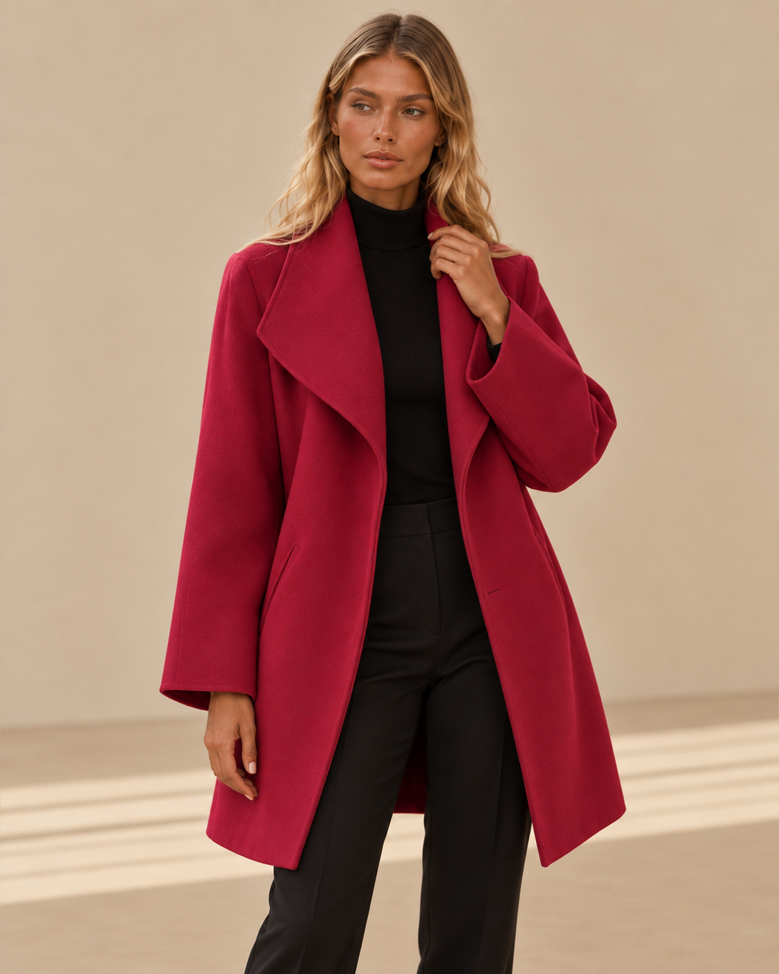 Paola™ | Cappotto in lana dalla linea morbida