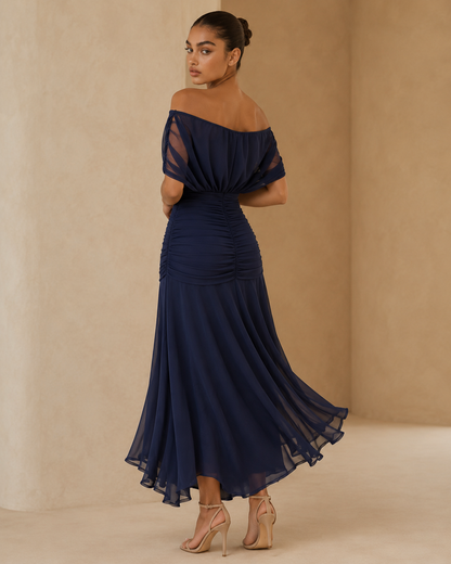 Elena™ | Abito lungo floreale con scollo a V