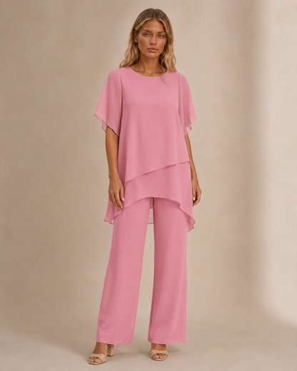 Francesca™ | Completo fluido con pantalone ampio