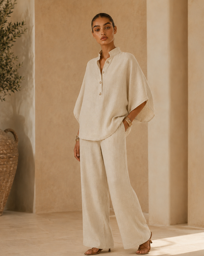 Valentina™ | Completo fluido in cotone e lino