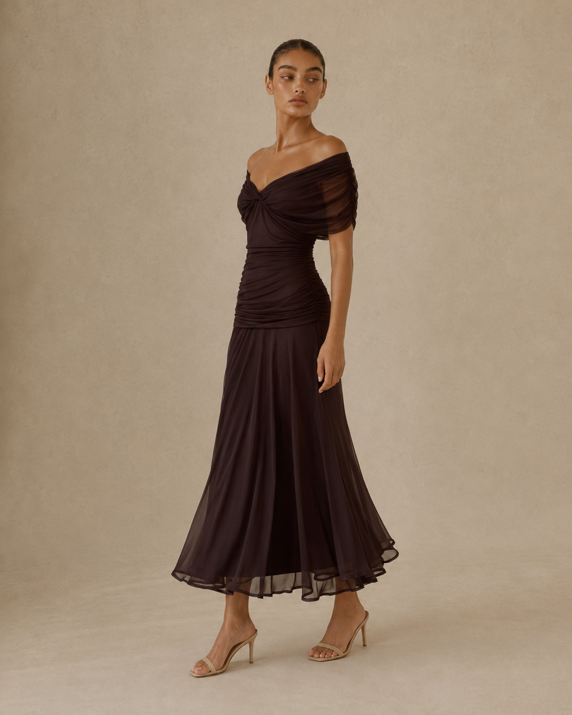 Elena™ | Abito lungo floreale con scollo a V