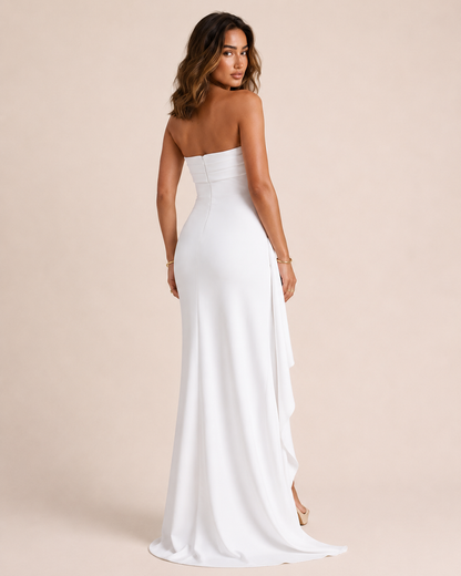 Valeria™ | Abito drappeggiato senza spalline