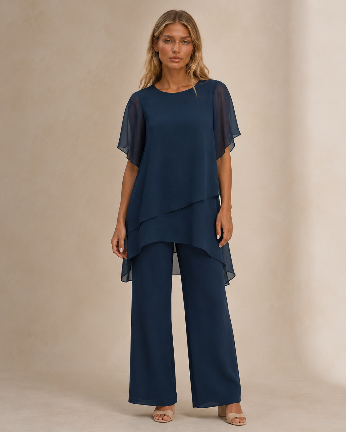 Francesca™ | Completo fluido con pantalone ampio