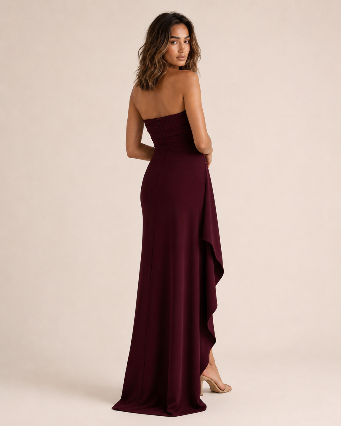 Valeria™ | Abito drappeggiato senza spalline