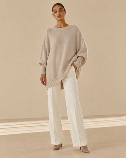 Federica™ | Maglia oversize in lana e cashmere