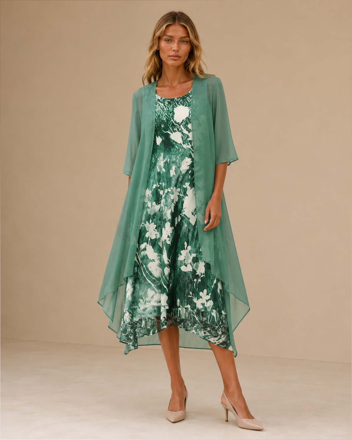 Giuliana™ | Abito midi floreale a strati