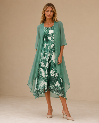 Giuliana™ | Abito midi floreale a strati