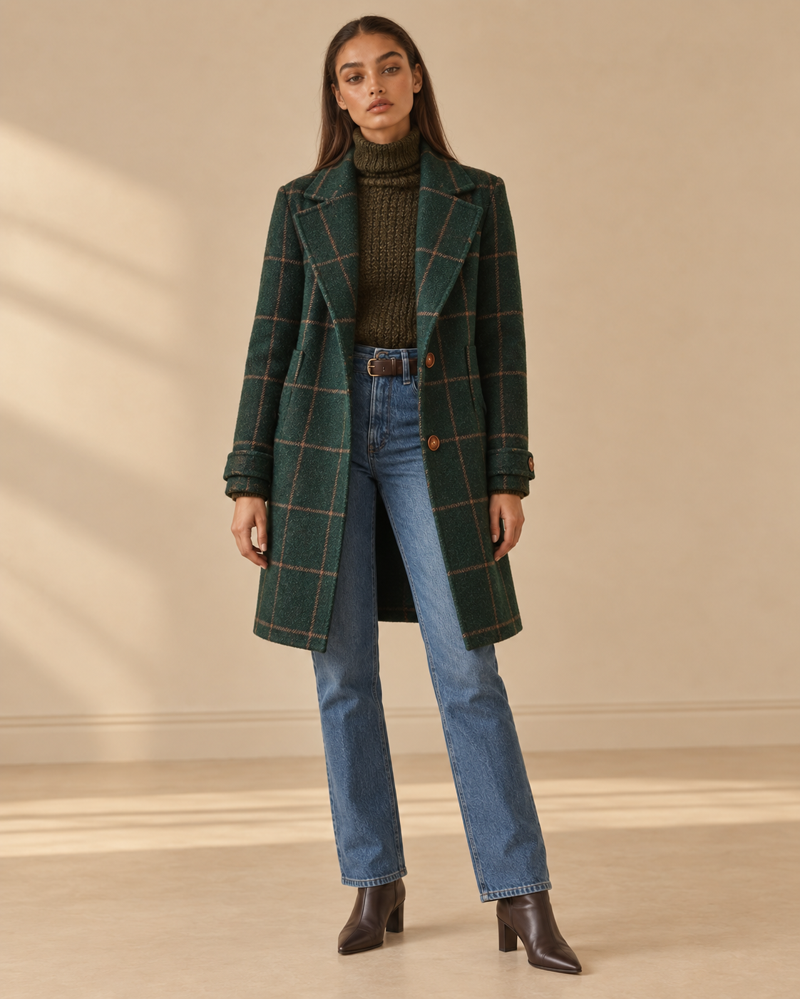 Ginevra™ | Cappotto in tweed a quadri