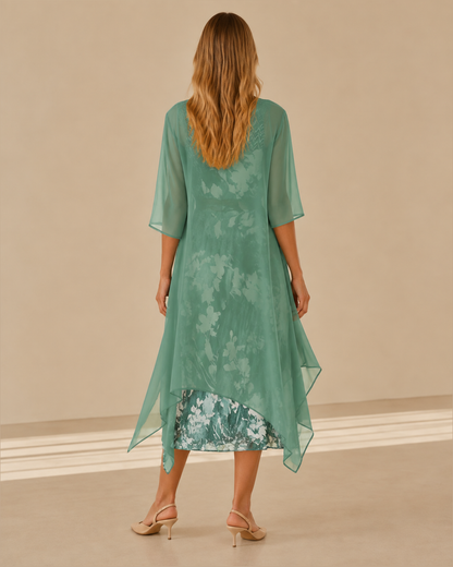 Giuliana™ | Abito midi floreale a strati