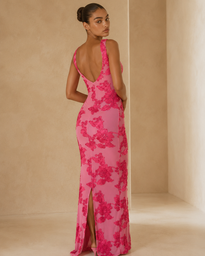 Carlotta™ | Abito con ricami floreali