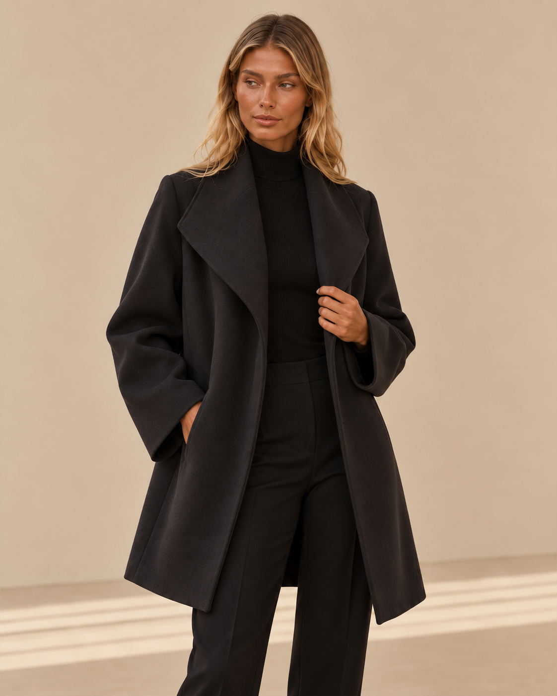 Paola™ | Cappotto in lana dalla linea morbida