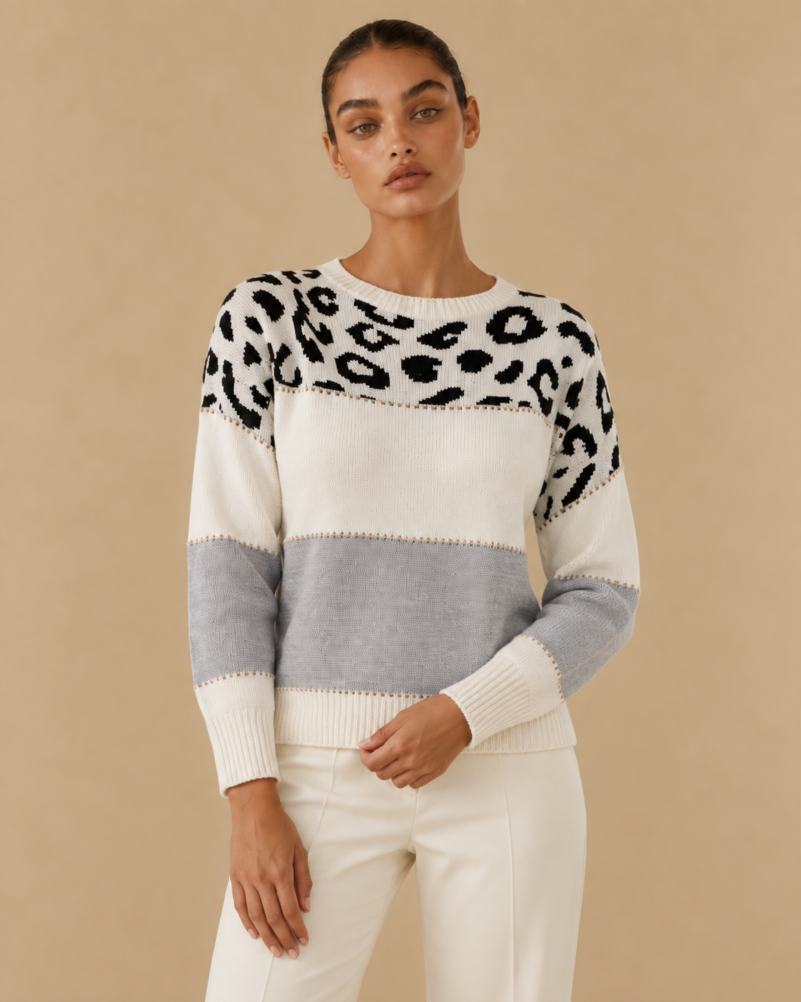 Eleonora™ | Maglia con stampa leopardata