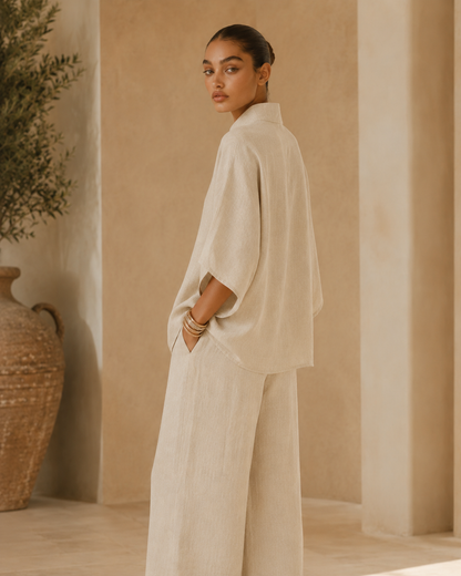 Valentina™ | Completo fluido in cotone e lino