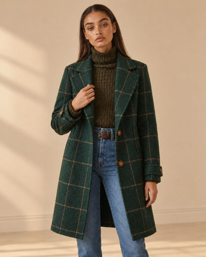 Ginevra™ | Cappotto in tweed a quadri