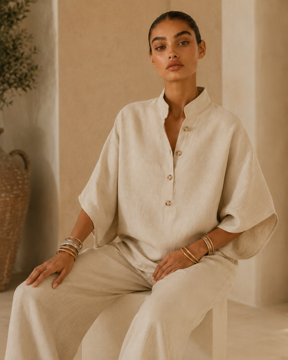 Valentina™ | Completo fluido in cotone e lino