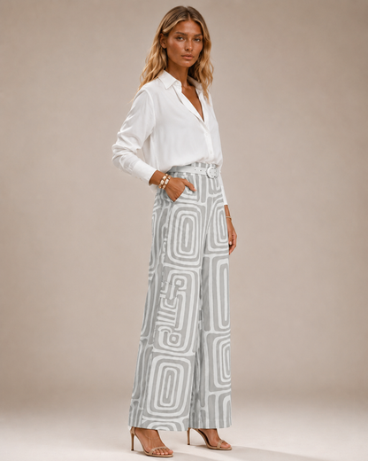 Flavia™ | Completo sartoriale con pantalone fluido