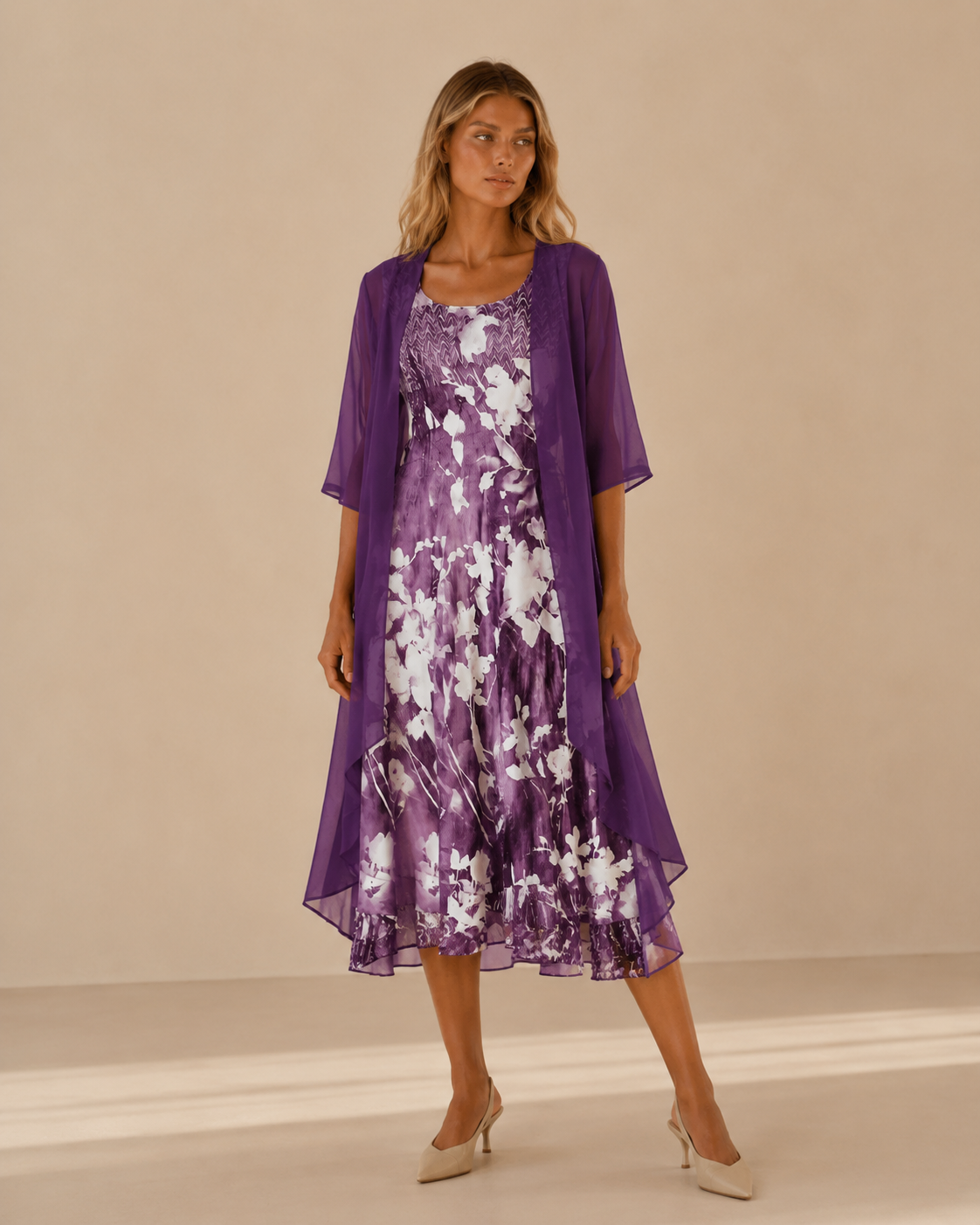 Giuliana™ | Abito midi floreale a strati