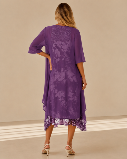 Giuliana™ | Abito midi floreale a strati