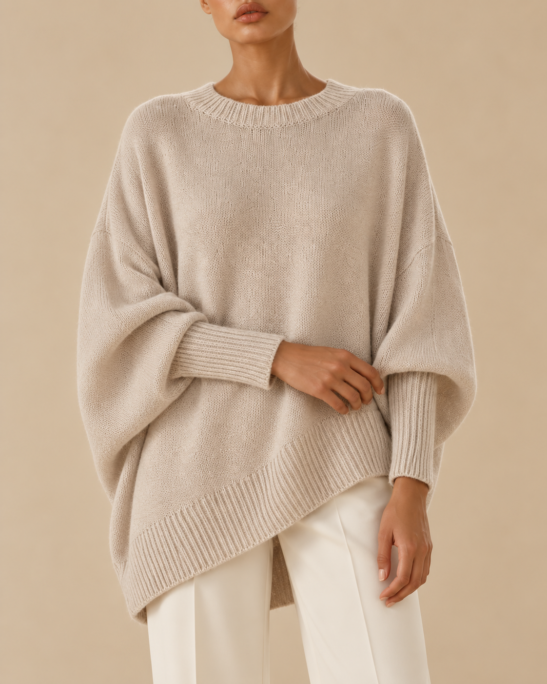 Federica™ | Maglia oversize in lana e cashmere