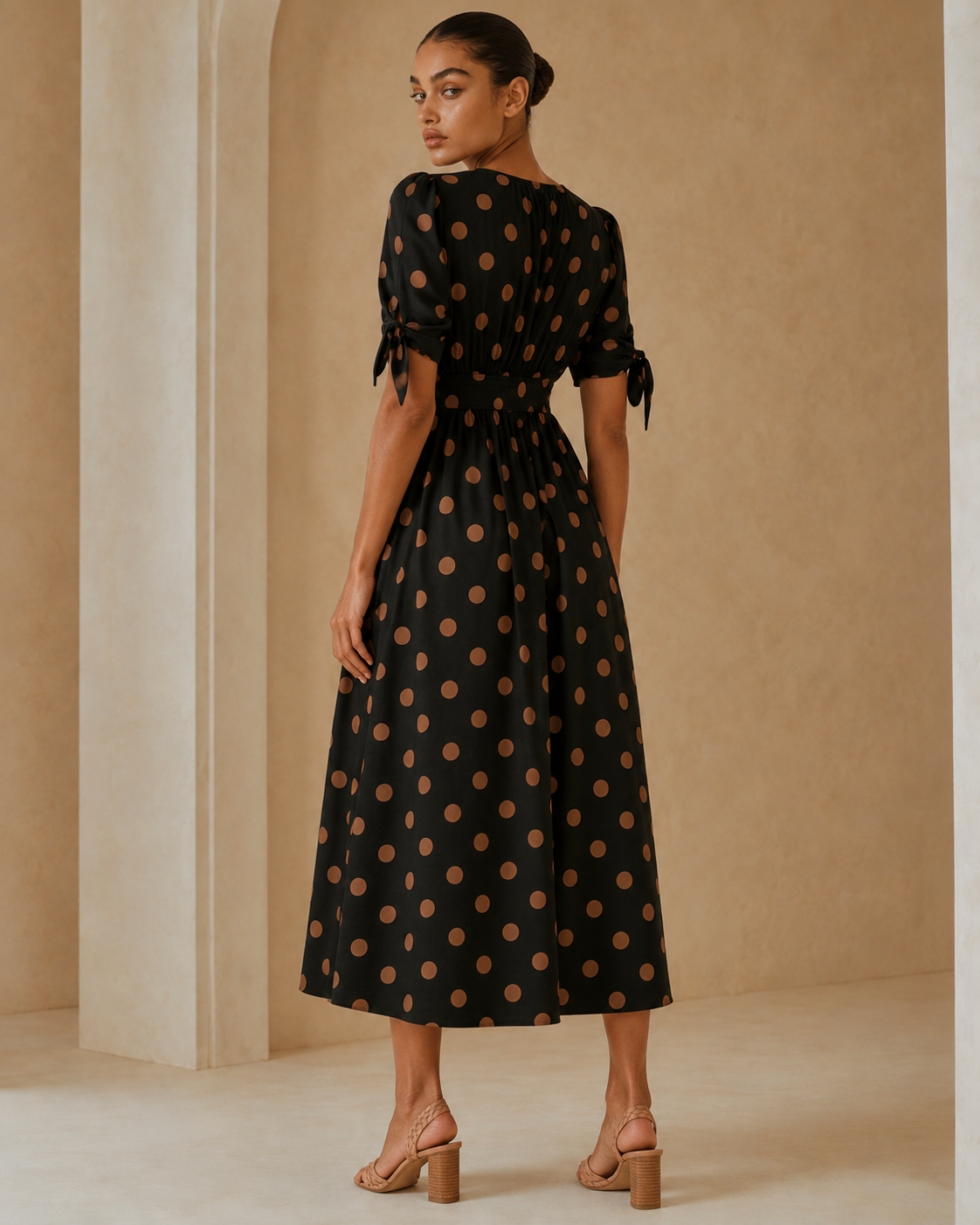 Viola™ | Abito a pois con scollo a V