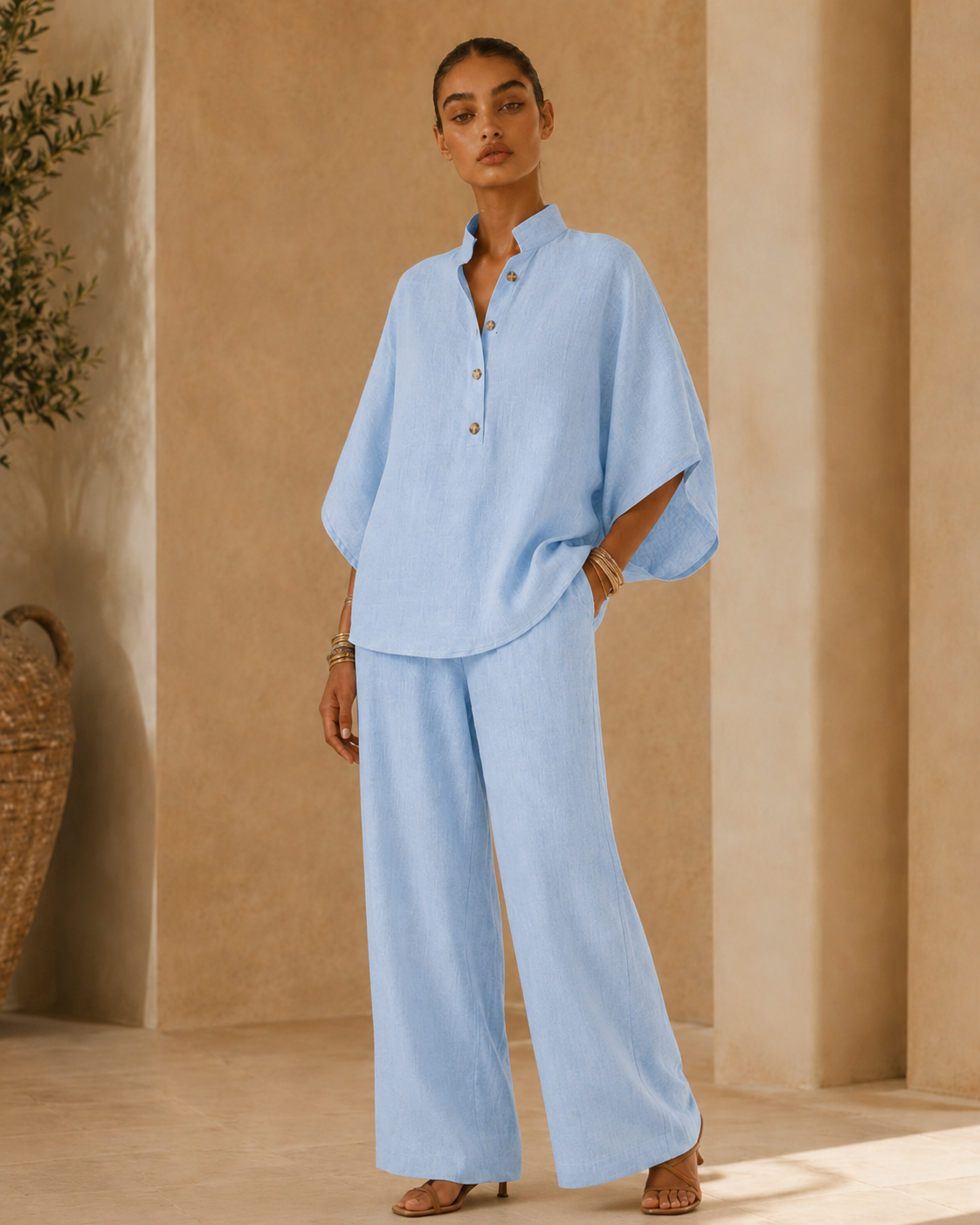 Valentina™ | Completo fluido in cotone e lino
