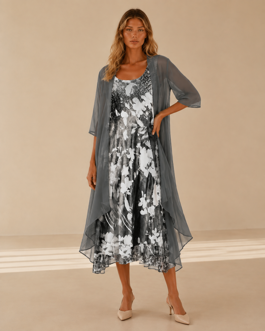 Giuliana™ | Abito midi floreale a strati