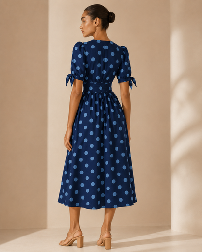 Viola™ | Abito a pois con scollo a V