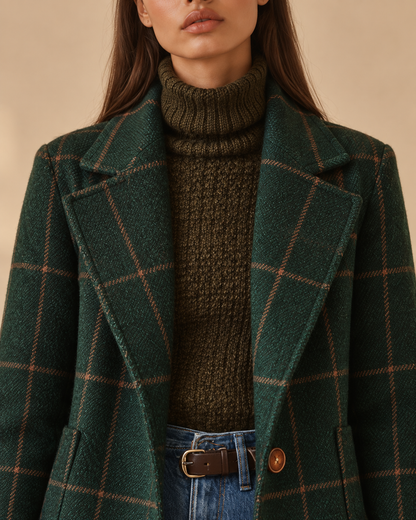 Ginevra™ | Cappotto in tweed a quadri
