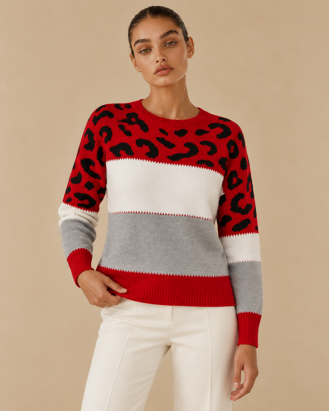 Eleonora™ | Maglia con stampa leopardata