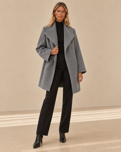 Paola™ | Cappotto in lana dalla linea morbida