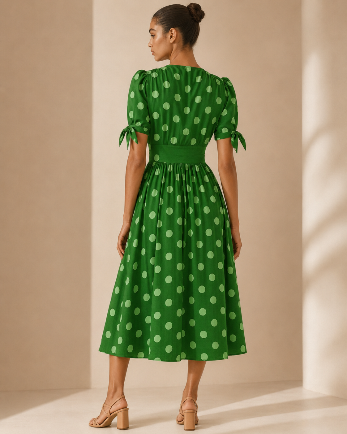 Viola™ | Abito a pois con scollo a V