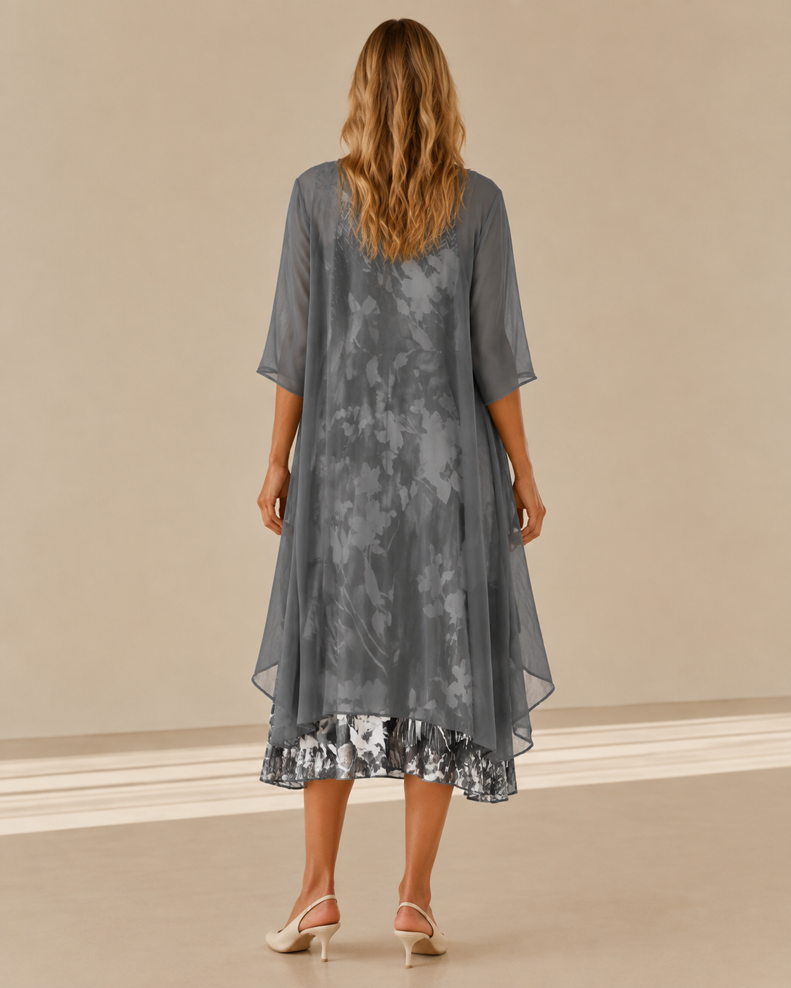 Giuliana™ | Abito midi floreale a strati