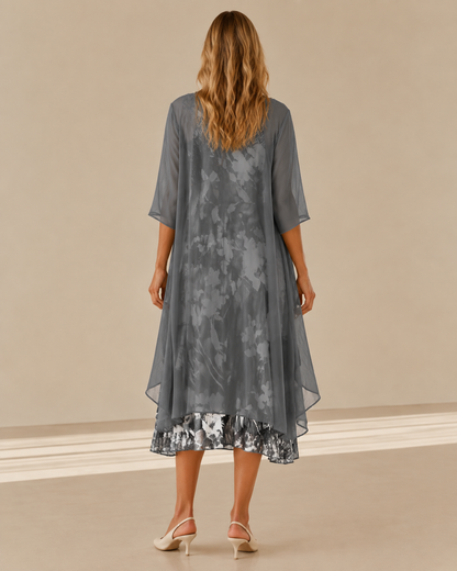 Giuliana™ | Abito midi floreale a strati