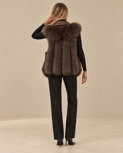 Ludovica™ | Gilet con ampi revers e cintura