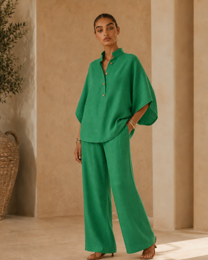Valentina™ | Completo fluido in cotone e lino