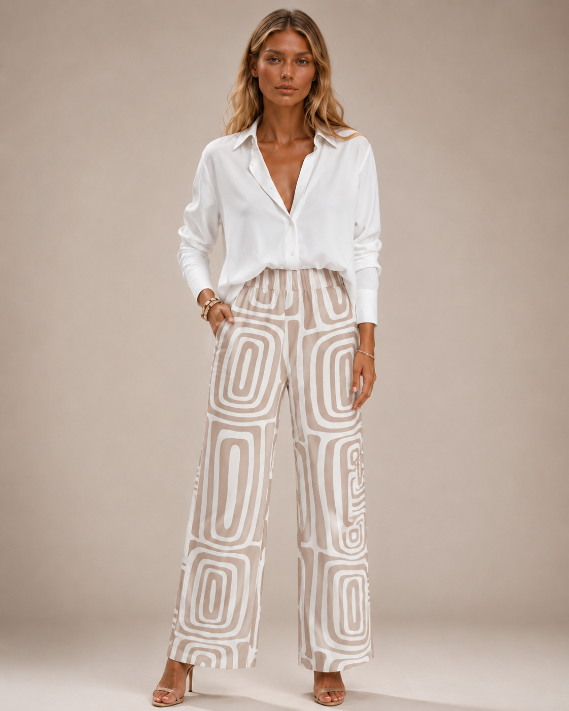 Flavia™ | Completo sartoriale con pantalone fluido