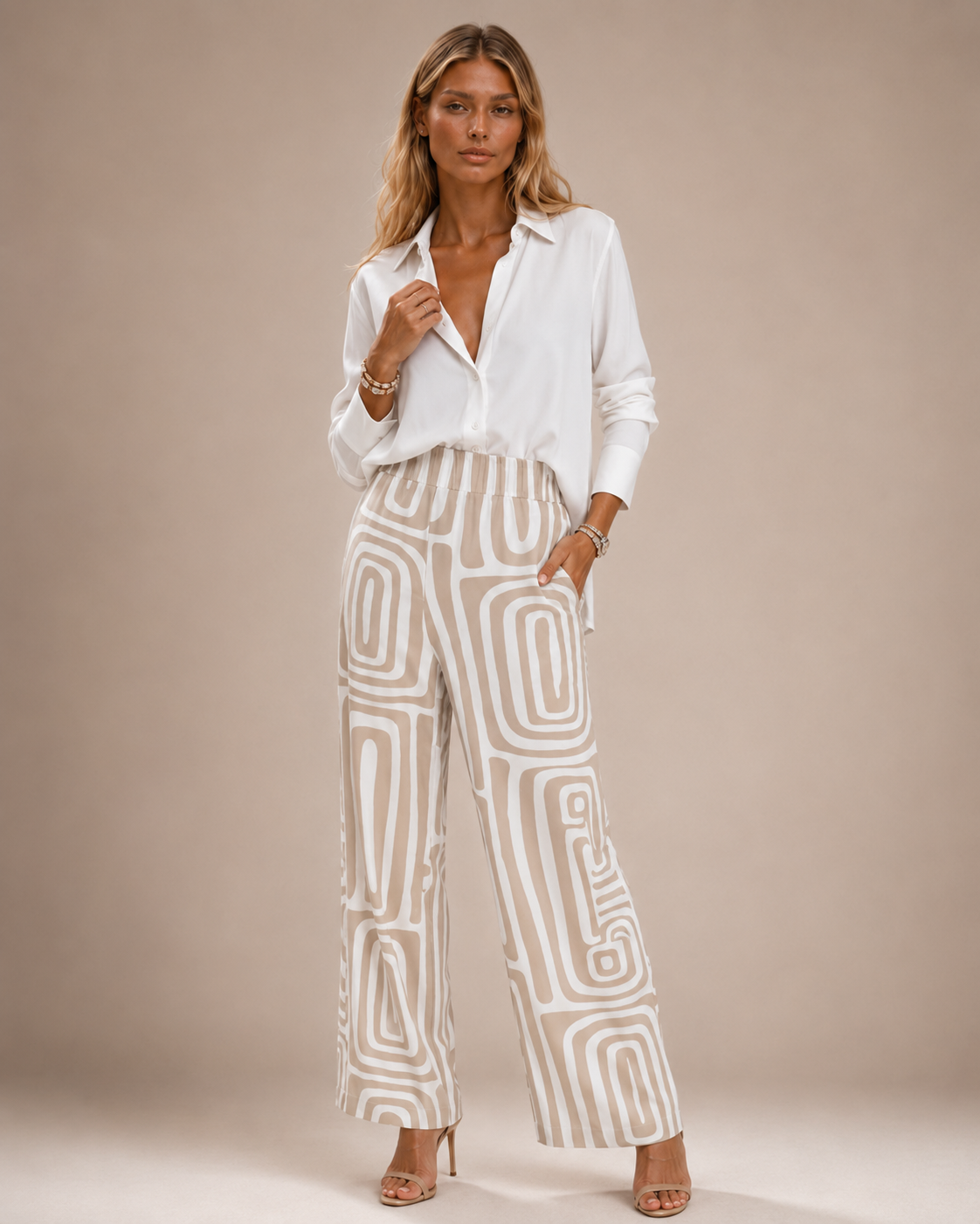 Flavia™ | Completo sartoriale con pantalone fluido