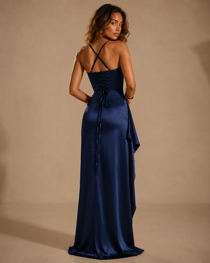 Bianca™ | Abito con scollo drappeggiato