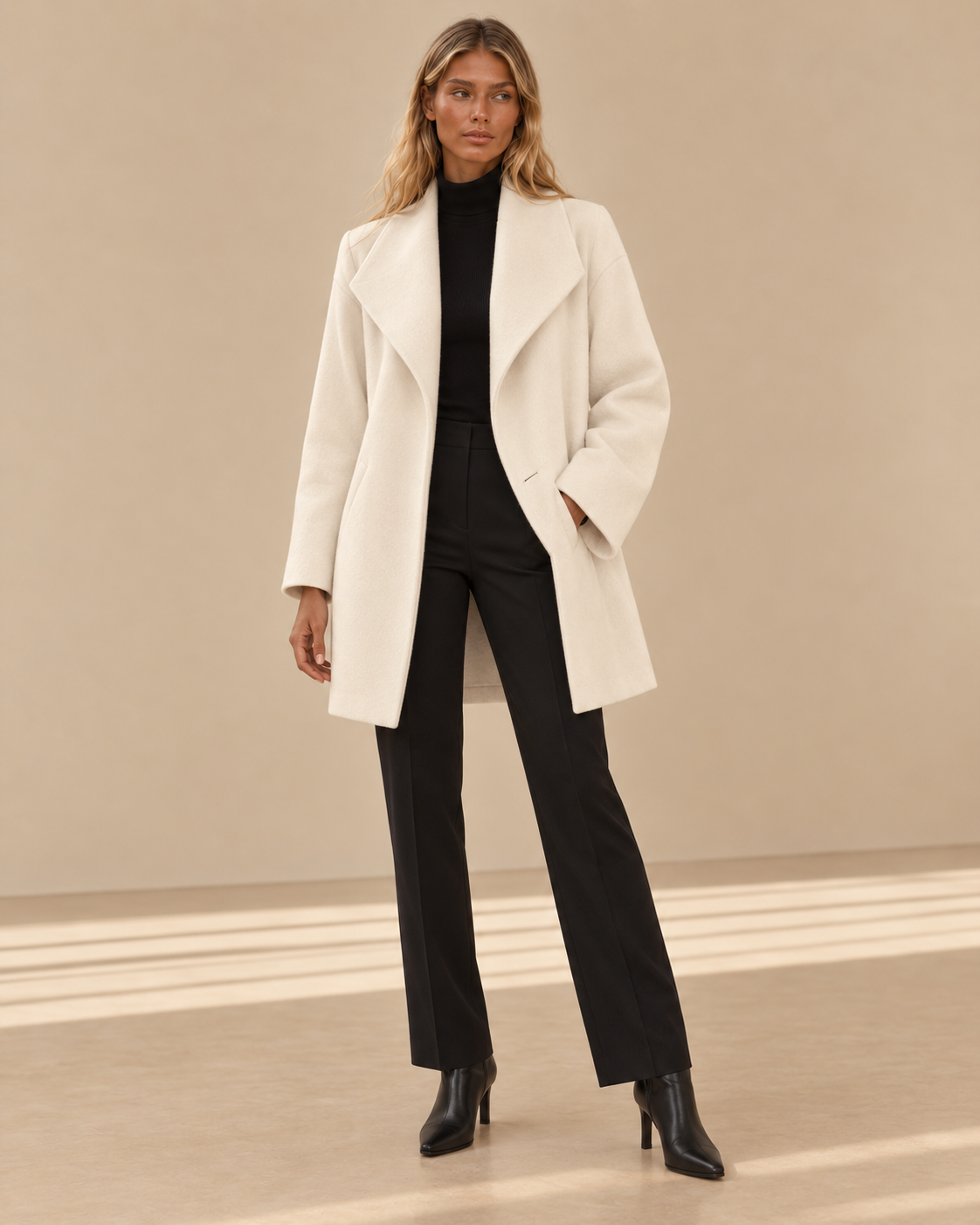 Paola™ | Cappotto in lana dalla linea morbida