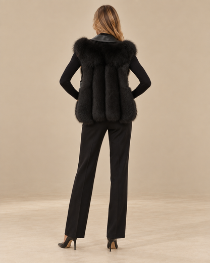 Ludovica™ | Gilet con ampi revers e cintura