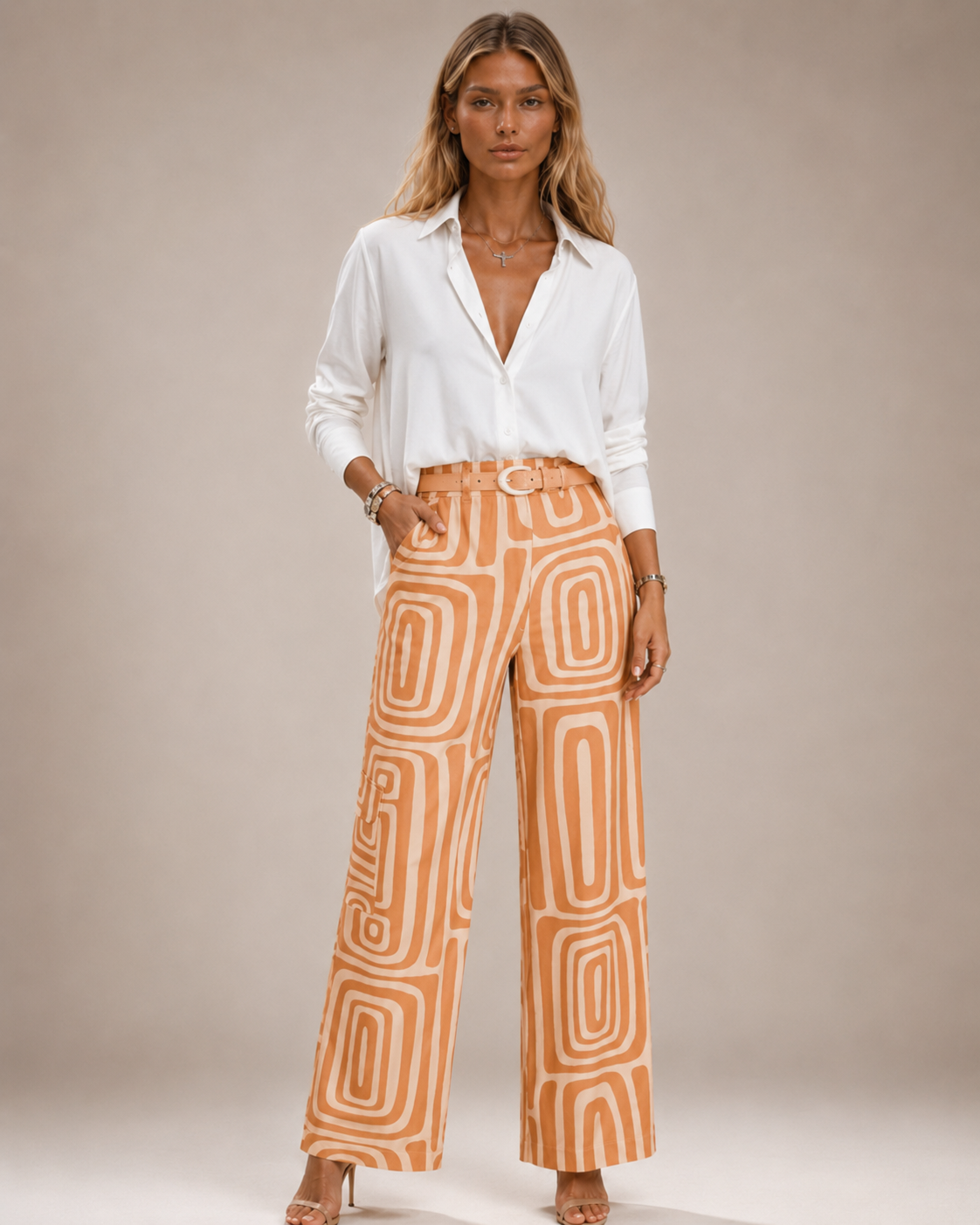 Flavia™ | Completo sartoriale con pantalone fluido