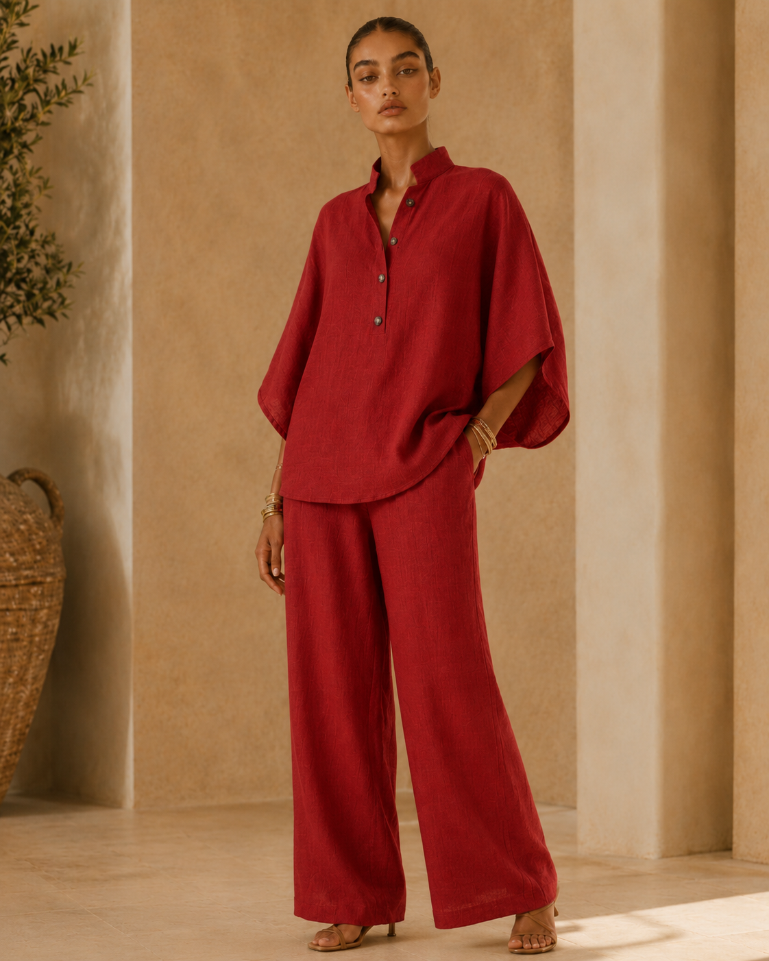 Valentina™ | Completo fluido in cotone e lino