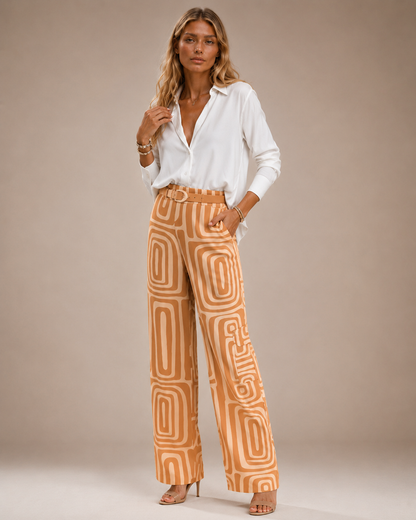 Flavia™ | Completo sartoriale con pantalone fluido