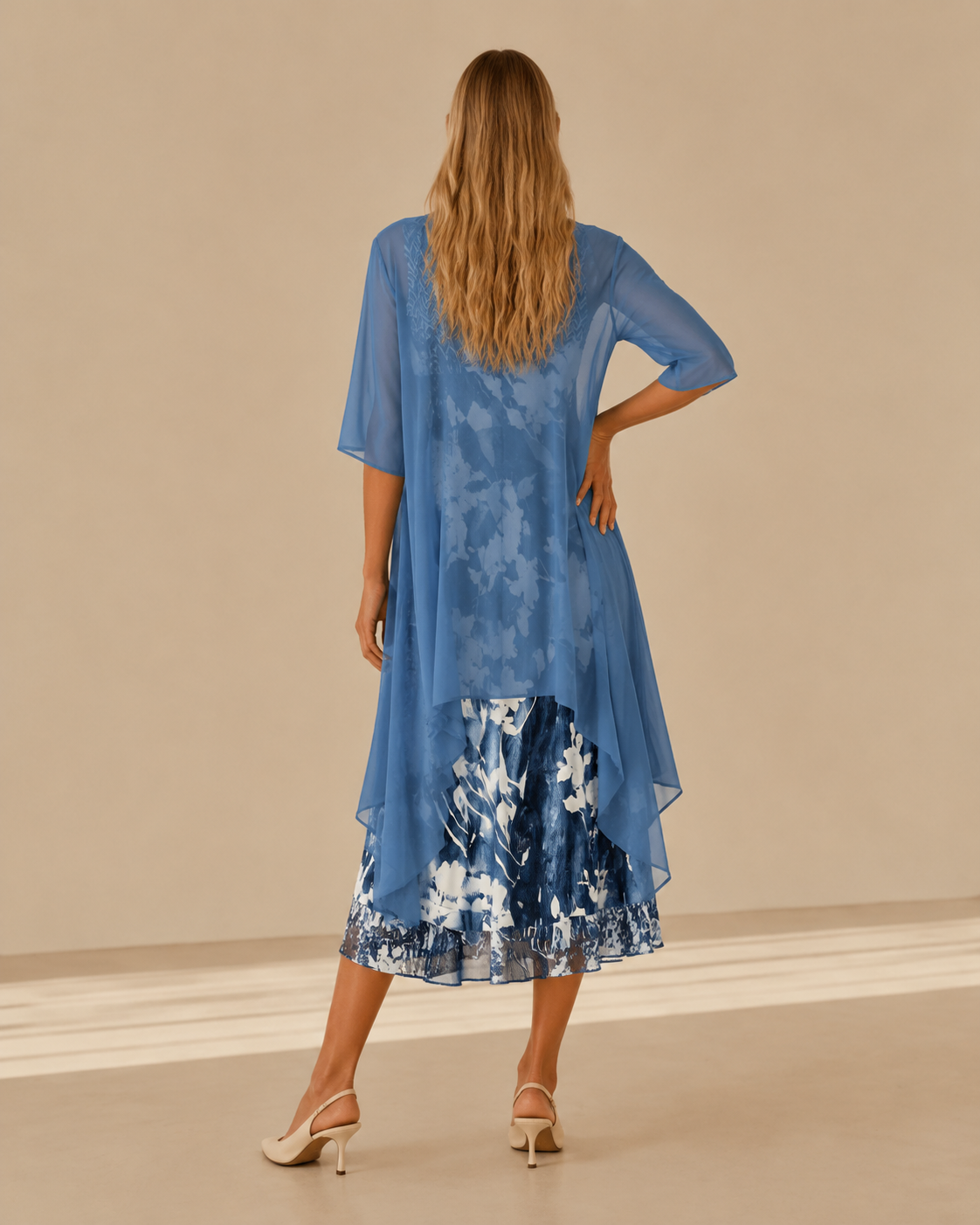Giuliana™ | Abito midi floreale a strati