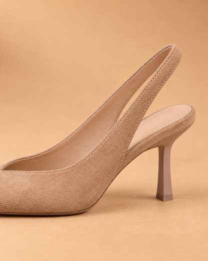 Beatrice™ | Décolleté slingback con tacco sottile