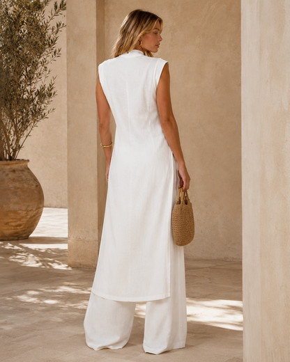 Marina | Completo elegante con tunica e pantalone palazzo