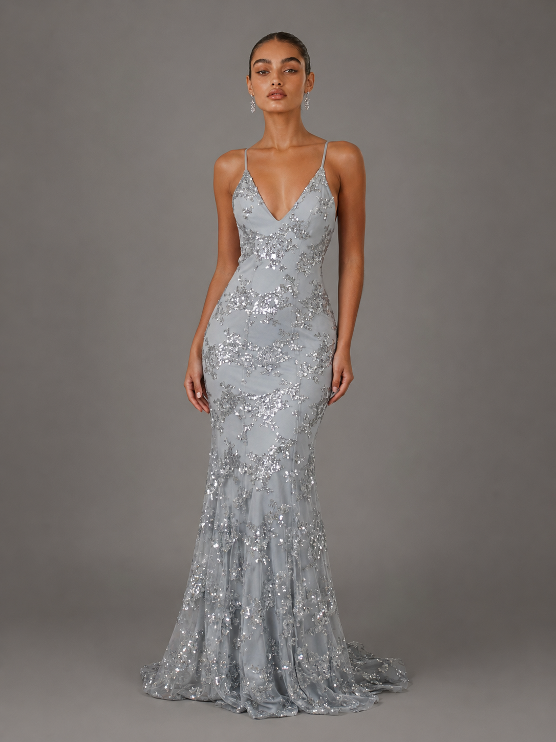 Serenissima™ | Abito con Paillettes e Schiena Scoperta